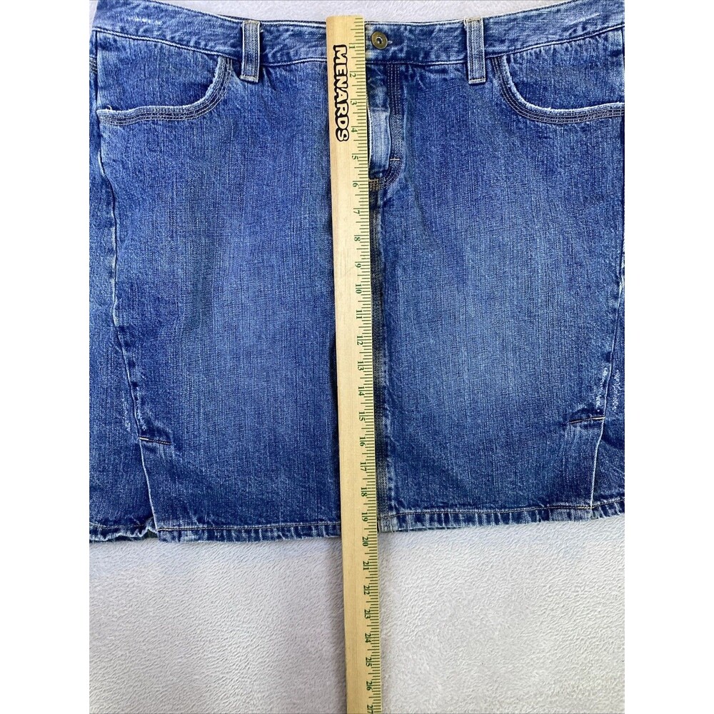 Vintage Tommy Hilfiger Knee Length Denim Jean Skirt Women's 20 Stretch Y2K - Picture 5 of 8